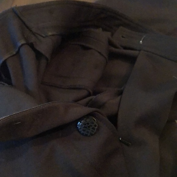 Etcetera Button detail faux pocket wide leg, riding trim, side zipper pants - Picture 5 of 11